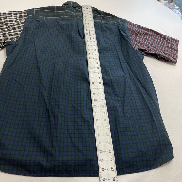 Brooks Brothers Country Club Plaid Colorblock Button Up Shirt Size Large - Picture 5 of 5